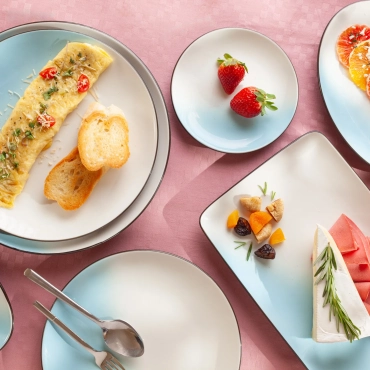 أوعية خيزران بزاوية